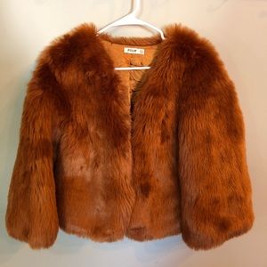 Essue Faux Fur Coat Size S/M